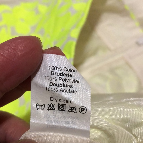 J Crew Bright green Embroidered Floral design shorts sz 0 - Picture 4 of 8